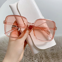 Load image into Gallery viewer, Square Clear Lens Mirror Eyeglasses Sexy Sunglasses Korean Style Big Frame Sun Glasses Vintage Designer Gradient Oculos De Sol