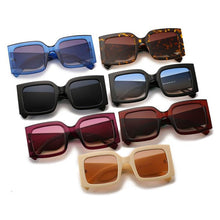 Load image into Gallery viewer, Square Clear Shades Sunglasses Woman 2023 Big Frame Rectangle Sun Glasses For Women 2023 Designer UV400 Eyewear