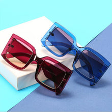 Load image into Gallery viewer, Square Clear Shades Sunglasses Woman 2023 Big Frame Rectangle Sun Glasses For Women 2023 Designer UV400 Eyewear