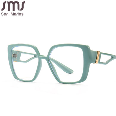 Square Computer Glasses Women Oversized Blue Light Blocking Glasses Men Eyeglasses Men UV400 Eyewear Optical Frames