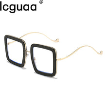 Carica l&#39;immagine nel visualizzatore di Gallery, Piazza Diamante Occhiali Cornice Per Le Donne 2023 Rettangolo Oversize Anti-Blu Occhiali Telaio Dell&#39;ottica Lentes Opticos Para Mujer 
