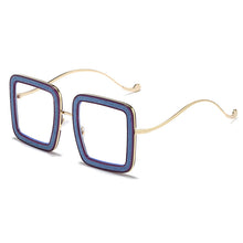 Carica l&#39;immagine nel visualizzatore di Gallery, Piazza Diamante Occhiali Cornice Per Le Donne 2023 Rettangolo Oversize Anti-Blu Occhiali Telaio Dell&#39;ottica Lentes Opticos Para Mujer 