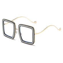Carica l&#39;immagine nel visualizzatore di Gallery, Piazza Diamante Occhiali Cornice Per Le Donne 2023 Rettangolo Oversize Anti-Blu Occhiali Telaio Dell&#39;ottica Lentes Opticos Para Mujer 