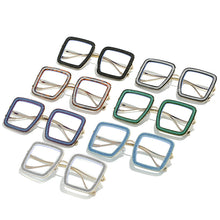Carica l&#39;immagine nel visualizzatore di Gallery, Piazza Diamante Occhiali Cornice Per Le Donne 2023 Rettangolo Oversize Anti-Blu Occhiali Telaio Dell&#39;ottica Lentes Opticos Para Mujer 