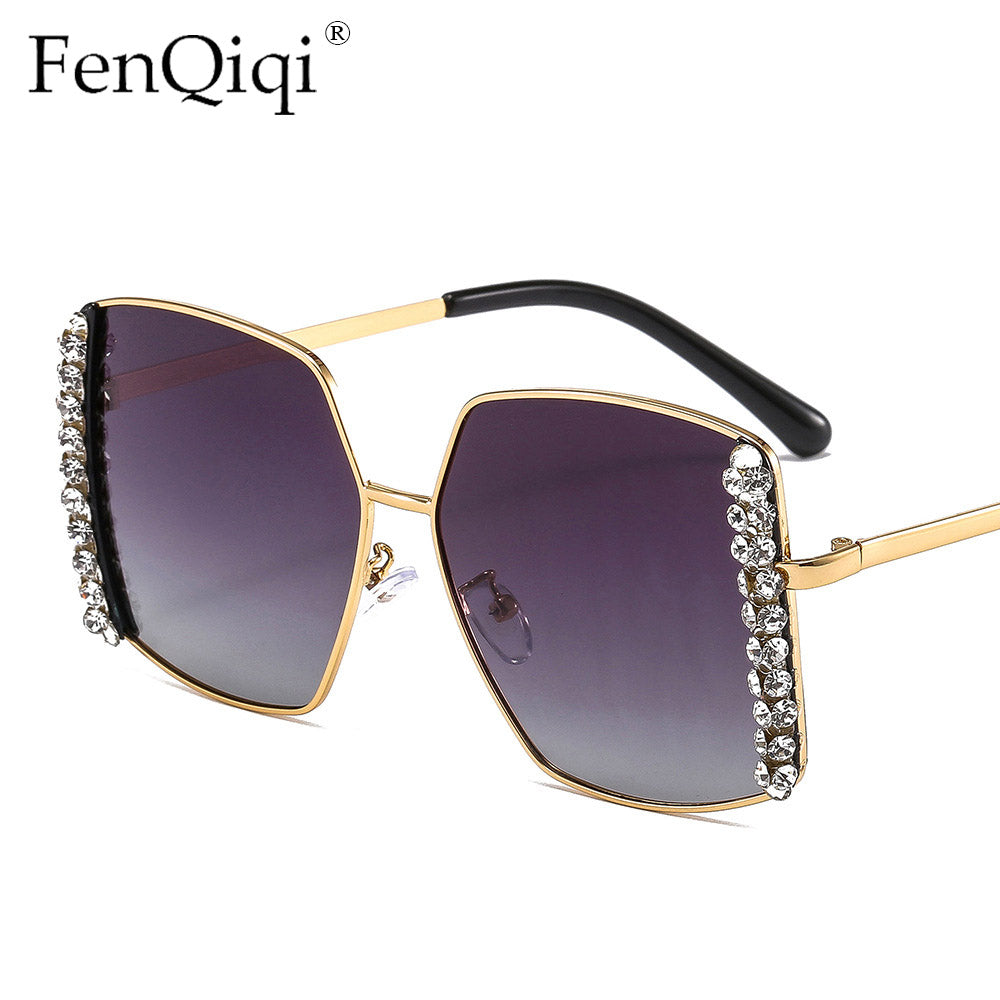 Square Diamond Party Sun Glasses For Women Blingbling Summer Traveling Shdes Lunette Soleil Homme Women Sunglasses 2023