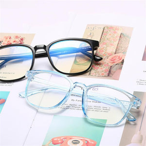 Square Eye Glasses Frames for Men Women Ladies Flat Mirror Clear Frame For Myopia Eyeglasses Retro PC Frame Fake Glasses