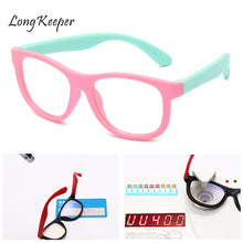 Load image into Gallery viewer, Square Glasses Kids Anti Blue Light Blocking Optical Frame Children Eyeglasses Girl Boy Clear lenses UV400 Anti Glare