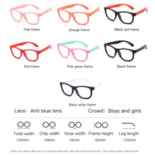 Load image into Gallery viewer, Square Glasses Kids Anti Blue Light Blocking Optical Frame Children Eyeglasses Girl Boy Clear lenses UV400 Anti Glare