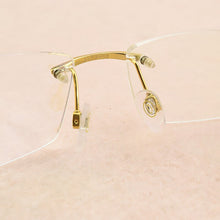 Load image into Gallery viewer, Square Frameless titanium glasses frame men optical glasses frame women Retro eyeglasses frame Women&#39;s spectacle frames Men&#39;s