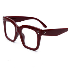 Load image into Gallery viewer, Square Glasses Frames Women Sunglasses Plastic Rivets Clear Prescription Eyewear  Brand Designer Glasses Men Frame
