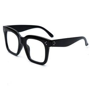 Square Glasses Frames Women Sunglasses Plastic Rivets Clear Prescription Eyewear  Brand Designer Glasses Men Frame