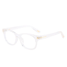 Carica l'immagine nel visualizzatore di Gallery, Occhiali quadrati sfumati ambra che bloccano la luce blu Occhiali firmati UV400 Occhiali da donna con tendenza unisex che bloccano la luce blu