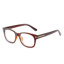 Carica l'immagine nel visualizzatore di Gallery, Occhiali quadrati sfumati ambra che bloccano la luce blu Occhiali firmati UV400 Occhiali da donna con tendenza unisex che bloccano la luce blu