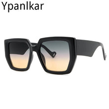 Load image into Gallery viewer, Square Large Frame Sunglasses Women 2023  Brand Designer Personality Wide Legs Sun Glasses Female Outdoor Shades