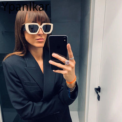 Square Large Frame Sunglasses Women 2023  Brand Designer Personality Wide Legs Sun Glasses Female Outdoor Shades