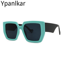 Load image into Gallery viewer, Square Large Frame Sunglasses Women 2023  Brand Designer Personality Wide Legs Sun Glasses Female Outdoor Shades