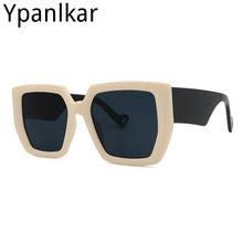 Load image into Gallery viewer, Square Large Frame Sunglasses Women 2023  Brand Designer Personality Wide Legs Sun Glasses Female Outdoor Shades