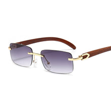 Load image into Gallery viewer, Square  Designer Sun Glasses Women Men Oculos Vintage UV400 Sunglasses Female Rimless Hip Hop Gafas De Sol Mujer