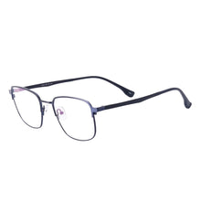 Load image into Gallery viewer, Square Male Full Rim Metal Black Large Size Glasses Frame With TR90 Temple For Myopia Reading Multifocal Lenses