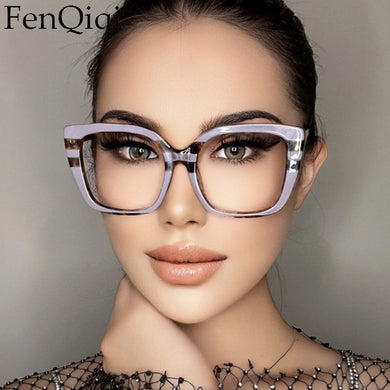 Square Marble Blue Light Blocking Glasses Frame  Designer Glasses UV400 Prescription Glasses Unisex Computer Glasses