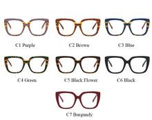 Load image into Gallery viewer, Square Marble Blue Light Blocking Glasses Frame  Designer Glasses UV400 Prescription Glasses Unisex Computer Glasses