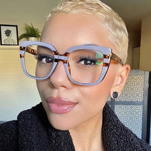 Load image into Gallery viewer, Square Marble Blue Light Blocking Glasses Frame  Designer Glasses UV400 Prescription Glasses Unisex Computer Glasses