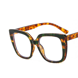 Square Marble Blue Light Blocking Glasses Frame  Designer Glasses UV400 Prescription Glasses Unisex Computer Glasses