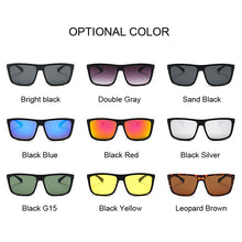 Load image into Gallery viewer, Square Men Sunglasses 2023 Brand Designer Driving Black Sun Glasses Male  Rectangle Style Lunette De Soleil Homme