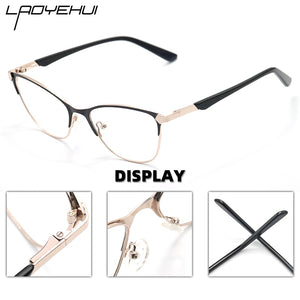 Occhiali da vista quadrati in metallo con montatura per donna Uomo Occhiali trasparenti finti Occhiali da computer da donna Designer di marca di lusso 