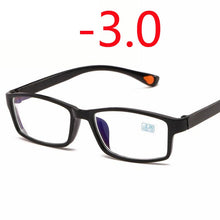 Carica l&#39;immagine nel visualizzatore di Gallery, Square Myopia Glasses With Degree Women Men Short-sight Eyewear Black Frame Glasses -1.0 -1.5 -2.0 -2.5 -3.0 -3.5 -4.0 -5.0 -6.0