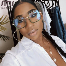 Load image into Gallery viewer, Square NO Blue Light Glasses Frames Sunglasses Optical Frames Men Women Spectacles Frames Prescription Eyeglasses