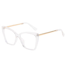 Carica l&#39;immagine nel visualizzatore di Gallery, Montatura da vista quadrata Occhiali da vista anti-blu Donna Uomo Montature per occhiali miopia Montatura da vista retrò trasparente Lady UV400