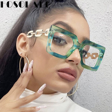 Square Optical Glasses Anti-blue Light Blocking Glasses Women Men Clear Eyeglasses Frame Transparent Lens Spectacle Unisex