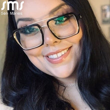 Carica l&#39;immagine nel visualizzatore di Gallery, Square Optical Glasses Classic Prescription Glass Women Square Myopia Eyeglasses Frames Men Spectacles Frames