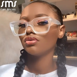 Square Optical Glasses Frames Women  Brand Designer Myopia Frame Prescription Glasses Woman Classic Ladies Clear Lens