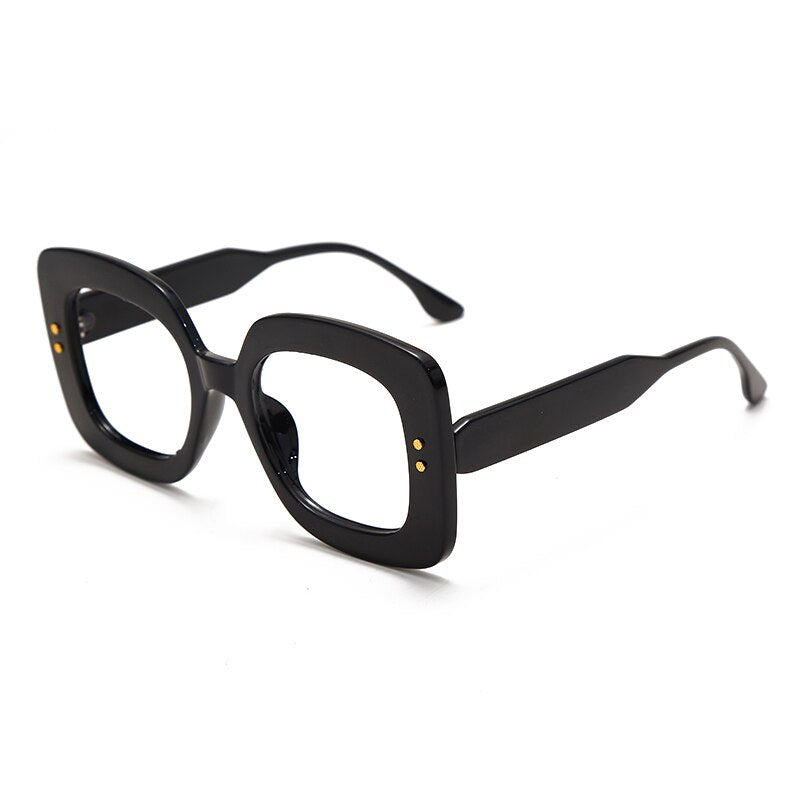 Square Optical Glasses Women Men Anti-blue Vintage Clear Glasses Eyeglasses Frame Transparent Lens Spectacle Frame Prescription