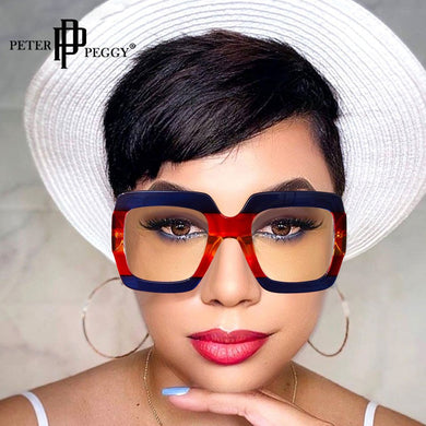 Square Optical Prescription Frame Women Clear Glasses  Brand designer Vintage Classic Black Glasses Frames For Men