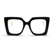 Load image into Gallery viewer, Square Oversized Frame Anti-Blue Light Glasses Ladies Transparent Flat Glasses Can Be Equipped With Myopia Glasses Hot