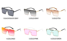 Load image into Gallery viewer, Square Oversized Sun Glasses Women 2023 Mirrored Gradient Eyewear Glasses Gafas De Sol Hombre Sunglasses Gafas De Sol Hombre
