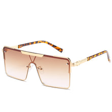 Load image into Gallery viewer, Square Oversized Sun Glasses Women 2023 Mirrored Gradient Eyewear Glasses Gafas De Sol Hombre Sunglasses Gafas De Sol Hombre