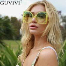 Load image into Gallery viewer, Square Oversized Sunglasses Women 2023 Steampunk Vintage Sunglasses Retro Sunglasses Men Gradient Eyewear Punk Ladies