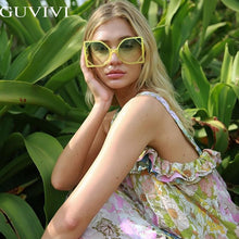 Load image into Gallery viewer, Square Oversized Sunglasses Women 2023 Steampunk Vintage Sunglasses Retro Sunglasses Men Gradient Eyewear Punk Ladies