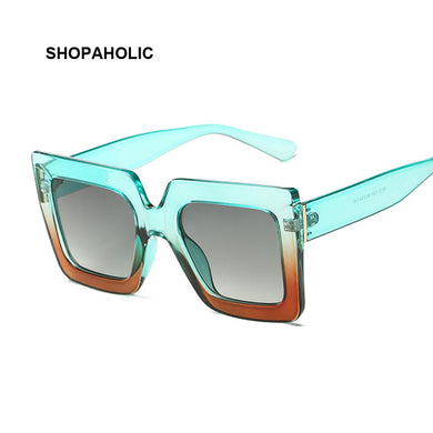 Square Oversized Sunglasses Women Sun Glasses Female Lady Brand Designer Vintage Shades Gafas Oculos De Sol