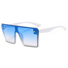 Carica l&#39;immagine nel visualizzatore di Gallery, Occhiali da sole quadrati oversize da donna Retro montatura grande Occhiali da sole da guida Flat Top Gafas Marca Rice Design Ombra congiunti UV400 