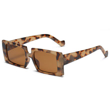 Load image into Gallery viewer, Square Pink Sunglasses Women Retro Brand Sun Glasses Female Rectangle Gradient Colors Leopard Oculos De Sol