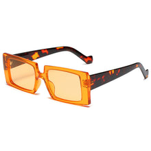 Load image into Gallery viewer, Square Pink Sunglasses Women Retro Brand Sun Glasses Female Rectangle Gradient Colors Leopard Oculos De Sol
