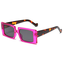 Load image into Gallery viewer, Square Pink Sunglasses Women Retro Brand Sun Glasses Female Rectangle Gradient Colors Leopard Oculos De Sol