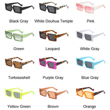 Load image into Gallery viewer, Square Pink Sunglasses Women Retro Brand Sun Glasses Female Rectangle Gradient Colors Leopard Oculos De Sol