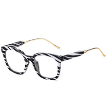 Load image into Gallery viewer, Square Plastic Optical Glasses Frames Anti Blue Light Men Women Zebra Computer Eye Glasses Lentes Opticos Oara Mujer