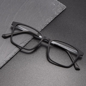 Square Pure Titanium Myopia Glasses Men Optical Large Frame Ultra-Light Prescription Glasses Frame Decorative Glasses Frame 9822